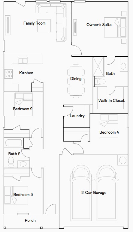 Plano de planta - 7908 Clements St