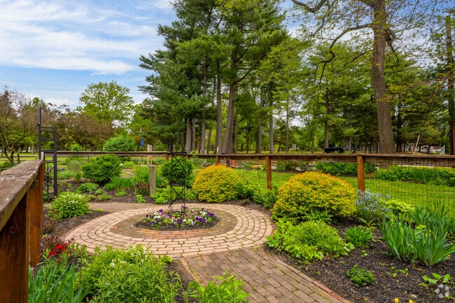 West Deptford's Gardens sit at the James Whitall House in Red Bank Battlefield Park.