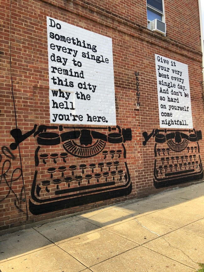 Wrdsmth mural on the block - 33 Kennedy Street, NW