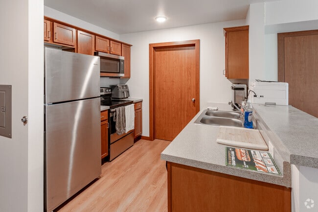 1HAB, 1BA - 763 ft² - Cocina - The Oaks on 20th