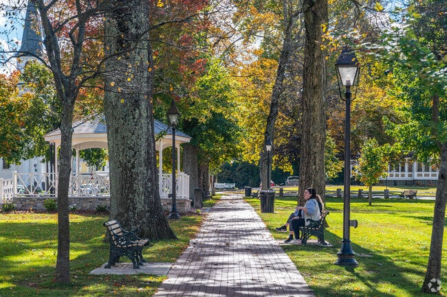 Enjoy the weather and take a stroll through the Grafton Town Common.