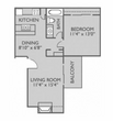 1 Bedroom, 1 Bathroom