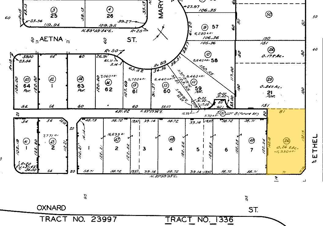 Plat Map - 13101 Oxnard St