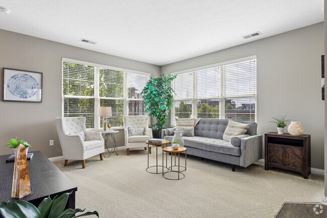 Jack 2BR, 2BA - 1,290SF - Living Room - HQ Flats