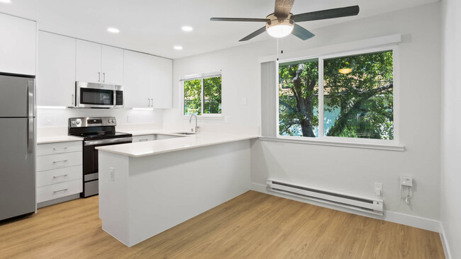 Kitchen with Stainless Steel Appliances - The Arches