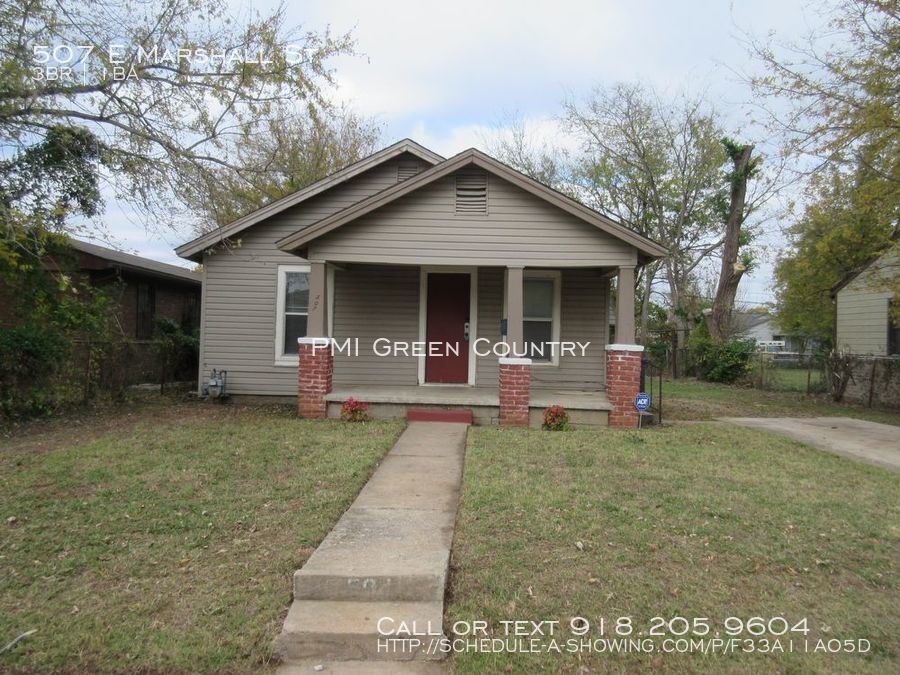Charming freshly painted interior House for Rent in Tulsa, OK
