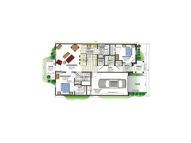 Plano de planta - Whitehouse Square Senior Villas