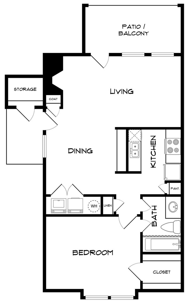 Plano de planta - Courtyard Apartments and Mini Storage