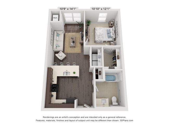 One-Bedroom - Reserve at Mott (55+ Community