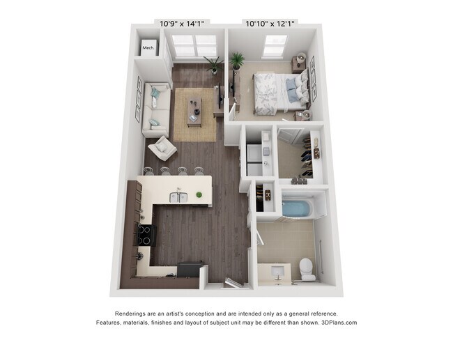 Un dormitorio - Reserve at Mott (55+ Community