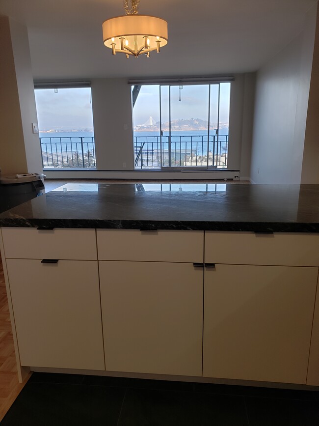 Gorgeous Granite Peninsula for entertaining and eating- this is your view from the kitchen. - Telegraph Hill - 1 bedroom/2 bath