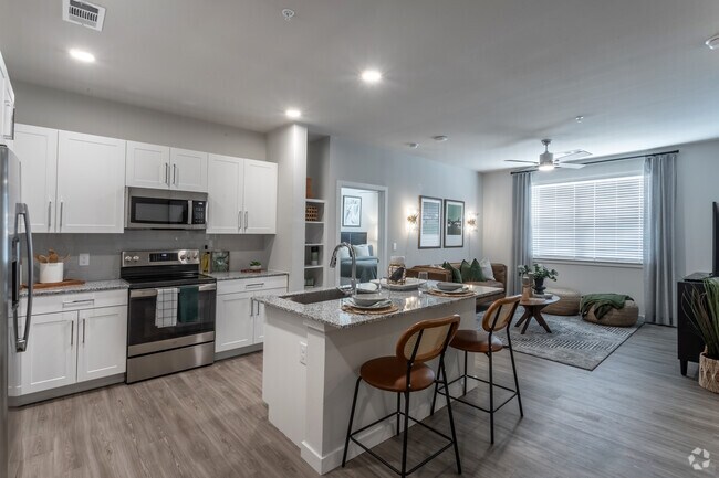 Cocina y sala de estar - Standard at Cypress Creek