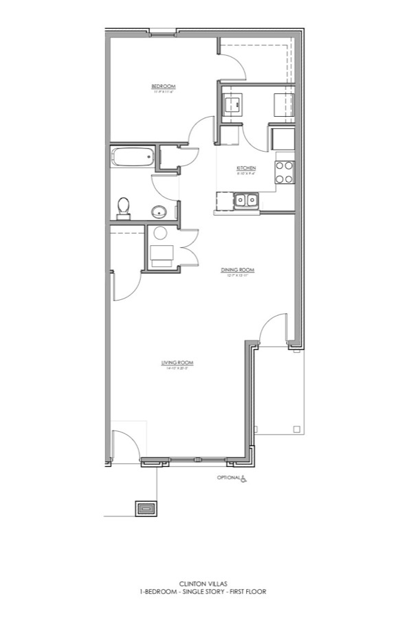 Plano de planta - Meadow Park Apartments