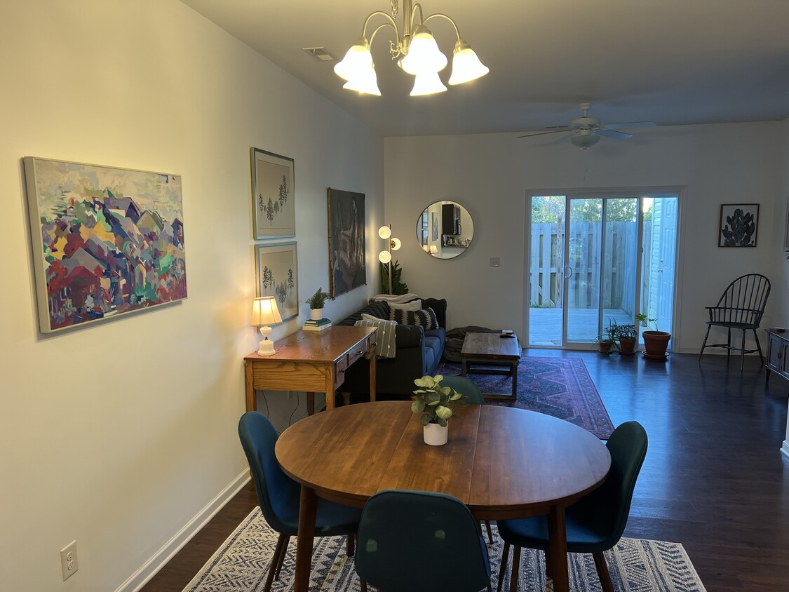 View from kitchen into living/dining rooms - 4515 Exuma Ln