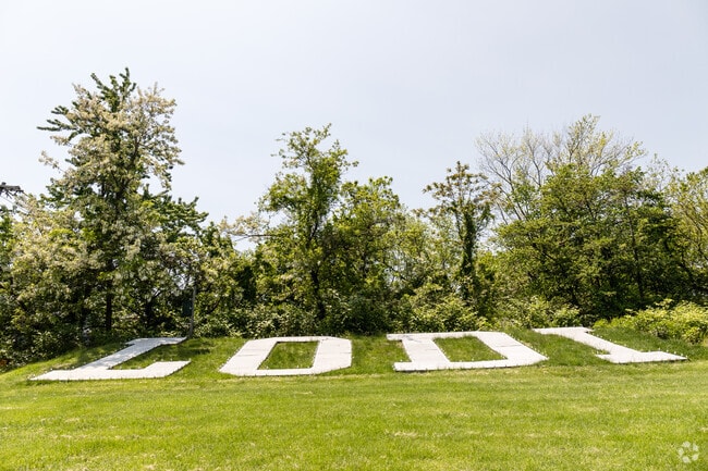 A sign for Lodi at Memorial Park.
