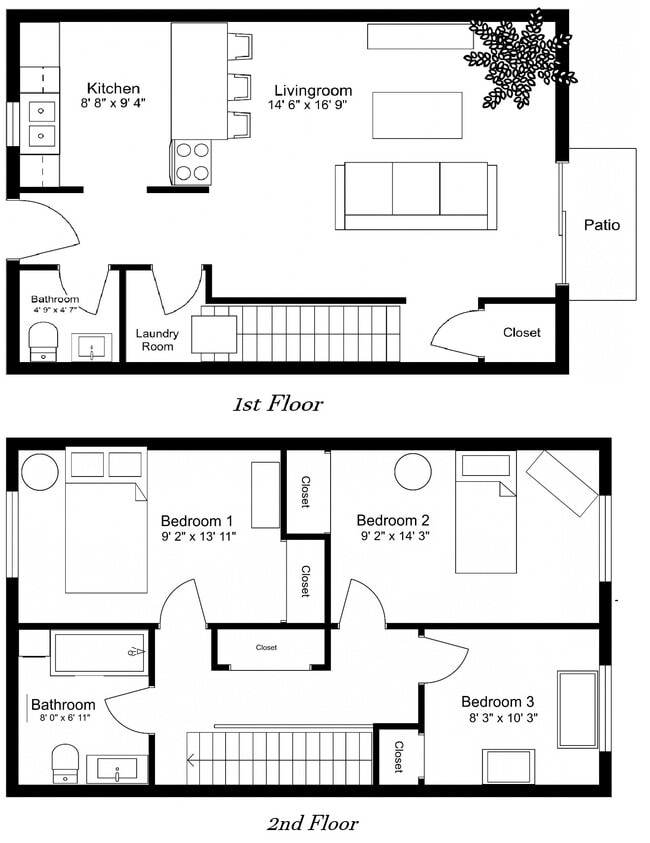 Floorplan - Colonial Townhouses