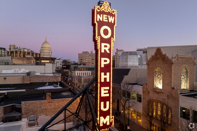 The Orpheum Theater in Downtown Madison showcases a variety of live entertainment.