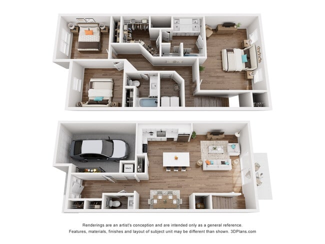 3 habitaciones, 2,5 baños - Pointe Villas Bergen Woods
