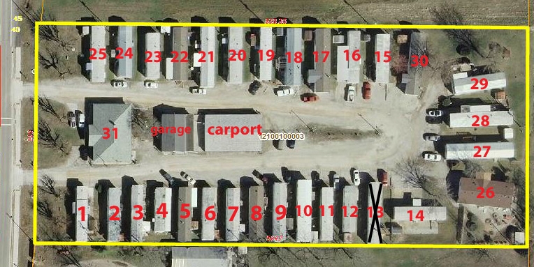 Aerial Photo - Cozy Acres Manufactured Home Park