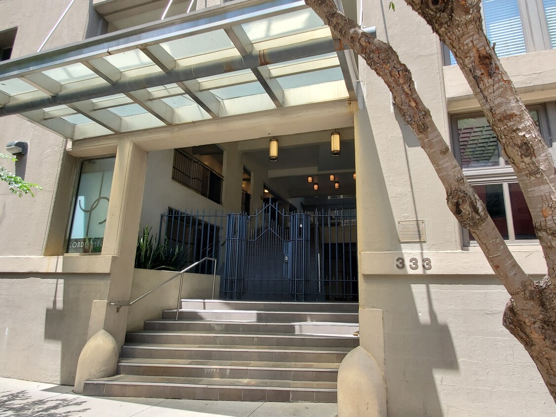 Main entrance secure gate - 333 Julia St