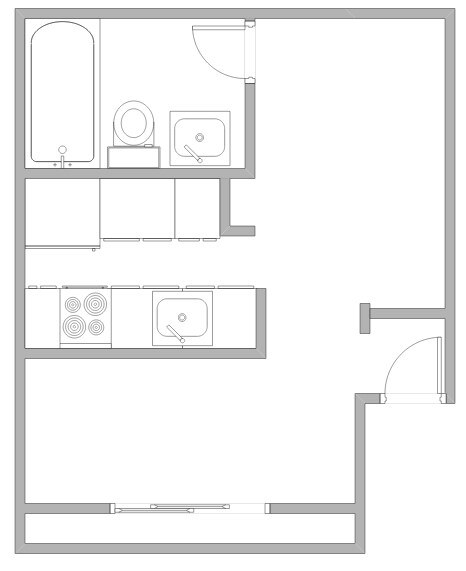 Plano de planta - Maple Court Apartments
