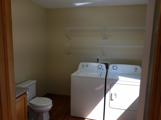 full size washer and dryer in half bath on firsti floor - 204 S Maple Ave