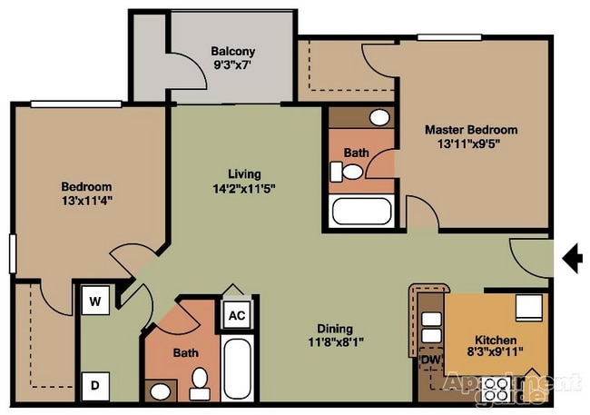 Heron(2Bedroom-2Bathroom).jpg - Sunset Lakes
