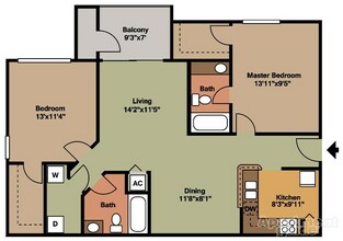 Heron(2Bedroom-2Bathroom).jpg - Sunset Lakes