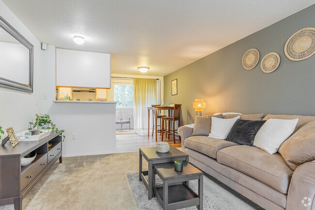 2BR, 1BA - 821SF Living Room - Clackamas Trails Apartments