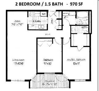 2HAB/1.5BA - Bridgeway