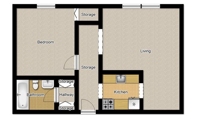 1BR/1BA - Riverwood II