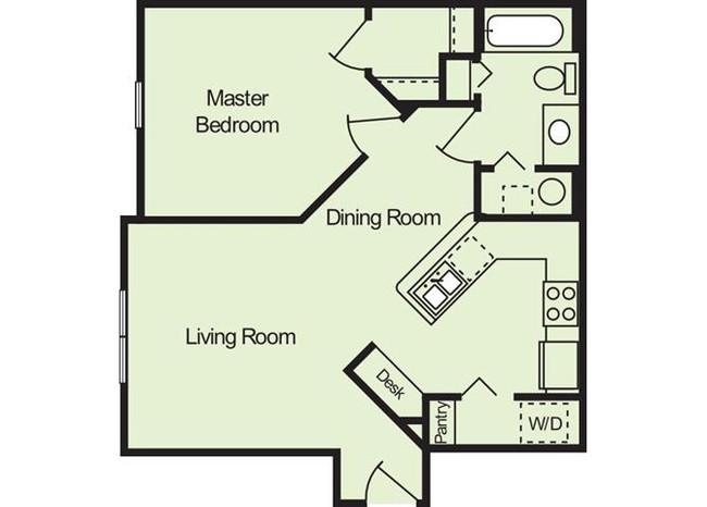 Plano de planta - Lindsey Terrace Apartments