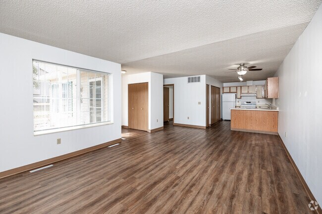 2 habitaciones, 1 baño - 960 pies cuadrados - Sala de estar - The Meadows