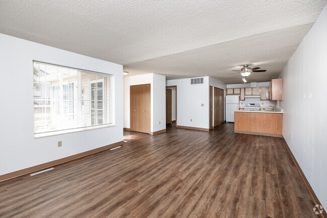 2BR, 1BA - 960 SF - Living Room - The Meadows