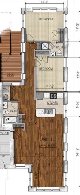 Plano de planta - 6837 Kingsbury Blvd