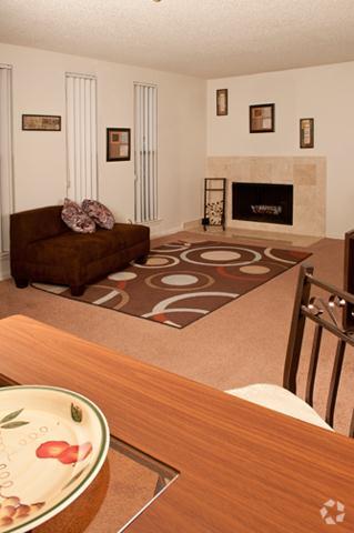 Living Room - Pine Ridge Apartments