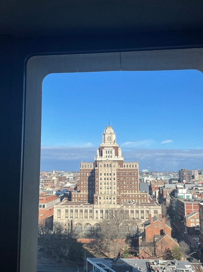View from floor to ceiling window - 210 Locust St