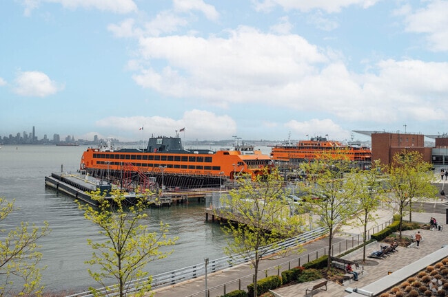 The Staten Island Ferry Line in St. George has been in operation since 1817.