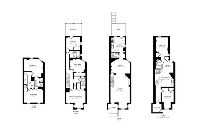 Foto del edificio - Sprawling 5 Bed, 3 Bath, Two Kitchens, Dual Back Decks, Two Office/Den Townhouse, 2 WD in Unit - ...