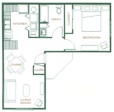 ONE BEDROOM - Villas of Lancaster