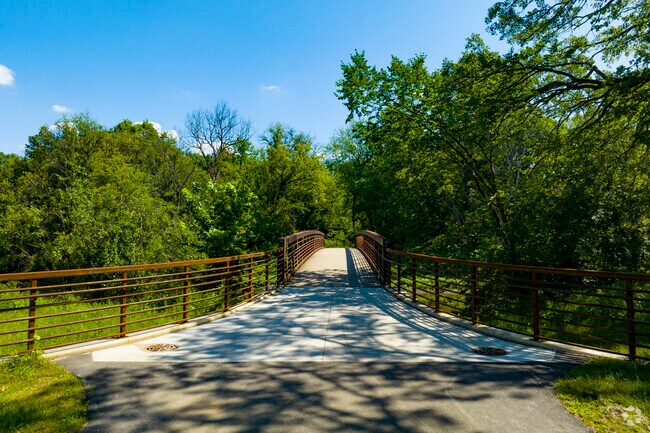 Walking Bridge at Evans Field.