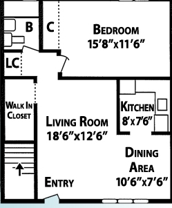 2BR/1BA - Williamstowne Manor