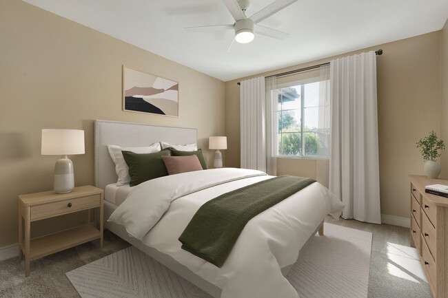 Upgraded Finishes bedroom with carpet (select homes) - Avalon Mission Oaks