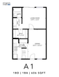 1 Bedroom 1 Bath