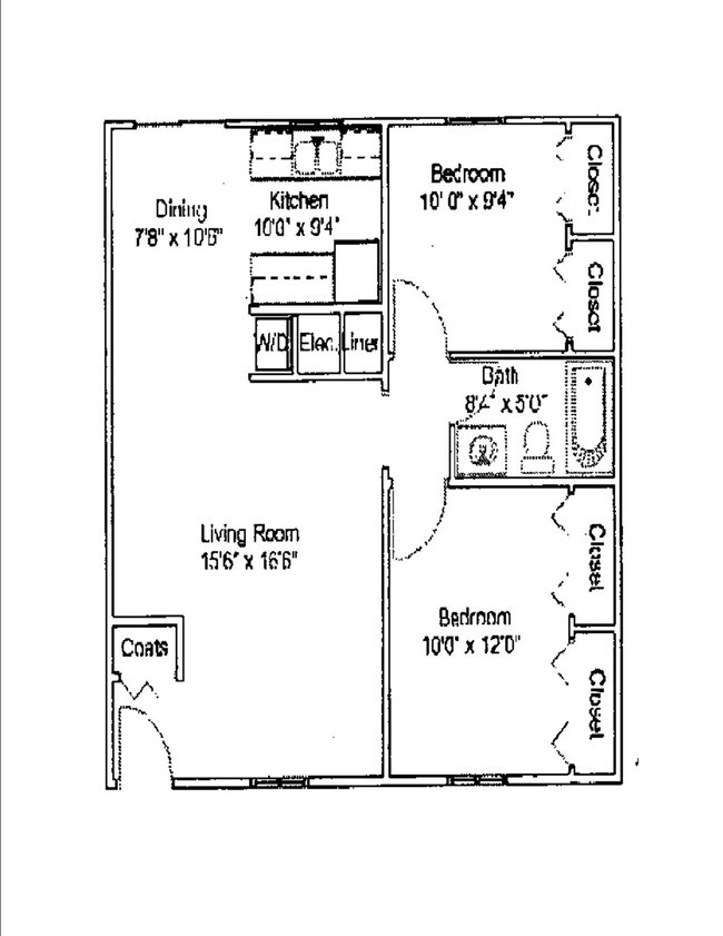 Plano de planta - 1200 S Tabor Ave
