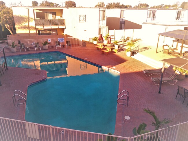 Unit 221 Pool View from Balcony - Summerwood Park Apartments