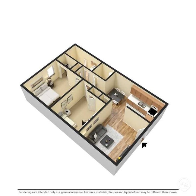 2x1 Floor Plan - Horizon Park Apartments