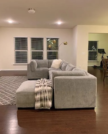 Open concept living room, dining and kitchen - 248 Tilth St