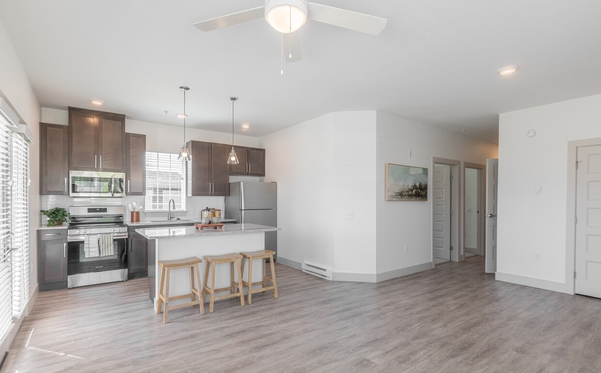 Tidewater Apartments | Three Bed Kitchen - Tidewater Communities
