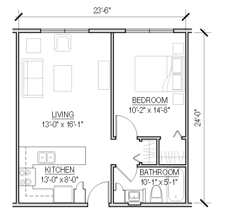 1BR/1BA - Heineberg Senior Housing